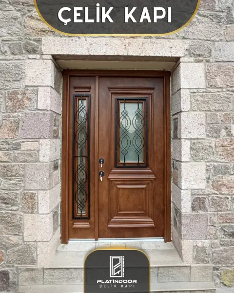 Platin Door Kahve klasik panel — ahşap görünüm