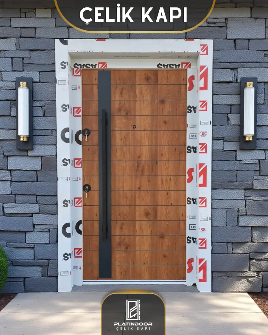 Platin Door Yatay çizgili ahşap — ahşap görünüm